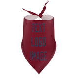 Custom Crimson Red Blue Pet Scarf