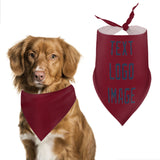 Custom Crimson Red Blue Pet Scarf