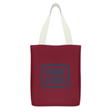Custom Crimson Red Blue Green Canvas Tote Bag