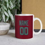 Custom Crimson Red Blue Green Mug
