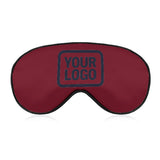 Custom Crimson Red Navy Sleep Mask