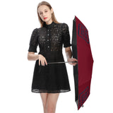 Custom Crimson Red Navy Automatic Umbrella