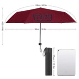 Custom Crimson Red Navy Automatic Umbrella