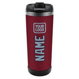 Custom Crimson Red Light Blue Stainless Steel Water Cup