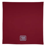 Custom Crimson Red Navy Square Table Cloth