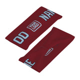 Custom Crimson Red Light Blue Sports headband