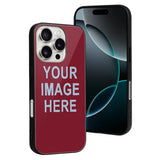 Custom Crimson Red Light Blue Phone Case