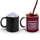 Custom Crimson Red Light Blue Magic Mug