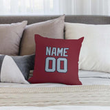 Custom Crimson Red Light Blue Pillowcase