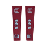 Custom Crimson Red Light Blue Arm Sleeve