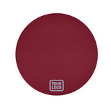Custom Crimson Red Light Blue Round Table Cloth