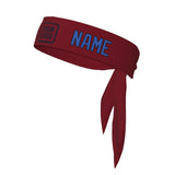 Custom Crimson Red Sky Blue Headband