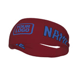 Custom Crimson Red Sky Blue Sports headband