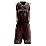 Custom Crimson Red Navy Basketball Set