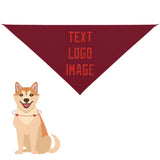 Custom Crimson Red Orange Red Pet Scarf