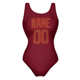 Custom Crimson Red Coral Red Swimsuit