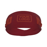 Custom Crimson Red Coral Red Sports headband