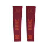 Custom Crimson Red Coral Red Arm Sleeve