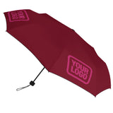 Custom Crimson Red Pink Automatic Umbrella