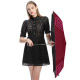 Custom Crimson Red Pink Automatic Umbrella