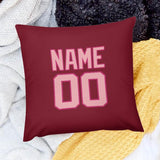 Custom Crimson Red Light Pink Pillowcase