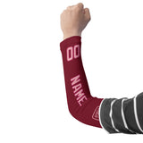 Custom Crimson Red Light Pink Arm Sleeve