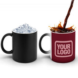 Custom Crimson Red Light Pink Magic Mug