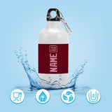 Custom Crimson Red Light Pink Sports Bottle
