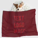 Custom Crimson Red Red Pet Blanket