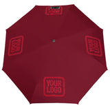 Custom Crimson Red Red Automatic Umbrella