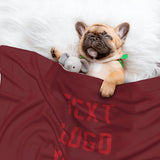 Custom Crimson Red Red Pet Blanket