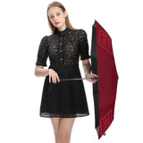 Custom Crimson Red Red Automatic Umbrella