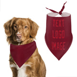 Custom Crimson Red Red Pet Scarf