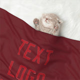 Custom Crimson Red Red Pet Blanket