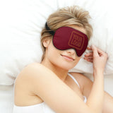 Custom Crimson Red Coral Red Sleep Mask