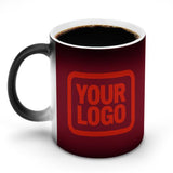 Custom Crimson Red Orange Red Magic Mug