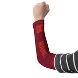 Custom Crimson Red Orange Red Arm Sleeve