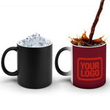 Custom Crimson Red Orange Red Magic Mug