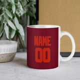 Custom Crimson Red Orange Red Mug