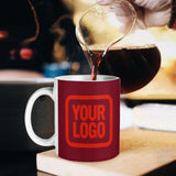 Custom Crimson Red Orange Red Mug