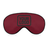 Custom Crimson Red Black Sleep Mask