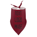 Custom Crimson Red Black Pet Scarf