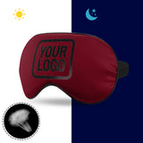 Custom Crimson Red Black Sleep Mask