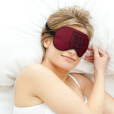 Custom Crimson Red Black Sleep Mask