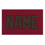 Custom Crimson Red Brown Beach Towel