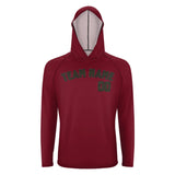 Custom Crimson Red Olive UV-Hoodie