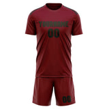 Custom Crimson Red Olive Soccer Jersey