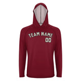 Custom Crimson Red Cream UV-Hoodie