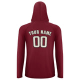 Custom Crimson Red Cream UV-Hoodie