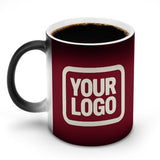 Custom Crimson Red Cream Magic Mug